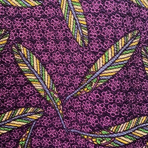 ✨LuLaRoe Purple Feather & Flower Cassie Skirt - Picture 2 of 7